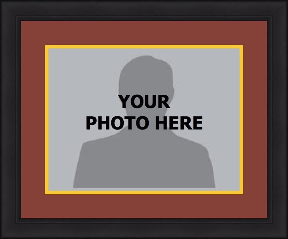 NBA Basketball Photo Picture Frame Kit - Cleveland Cavaliers (Wine Red Matting, Yellow Trim) 1