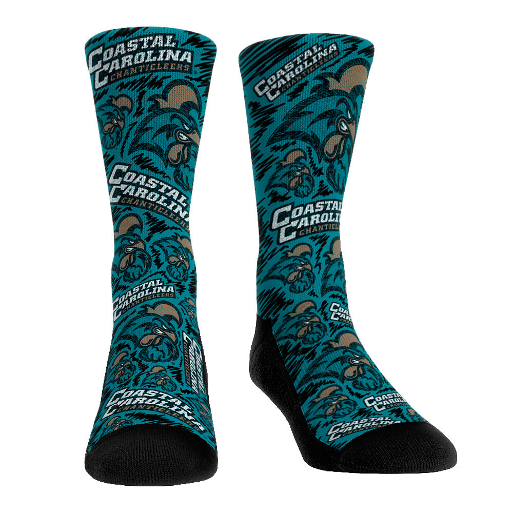 Coastal Carolina Chanticleers - Logo Sketch | Rock 'Em Socks
