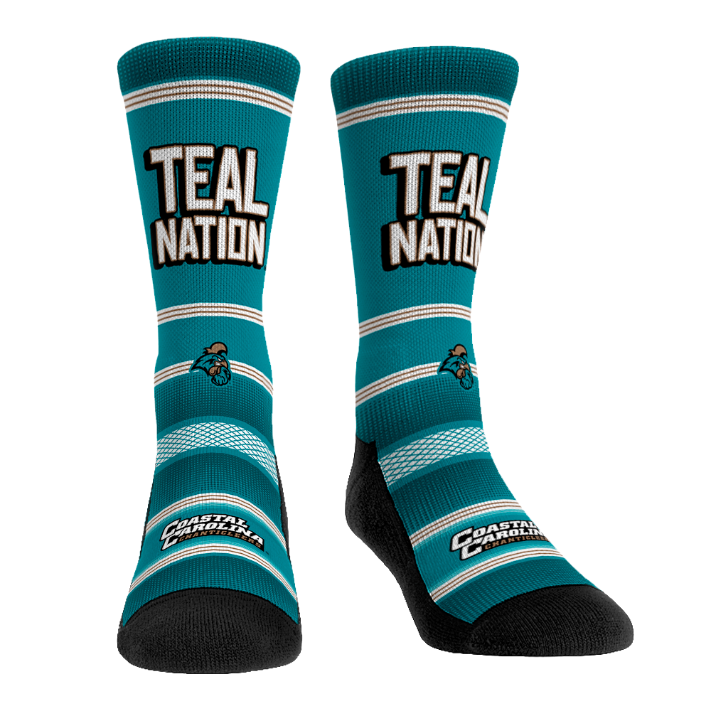 Coastal Carolina Chanticleers - Teal Nation | Rock 'Em Socks