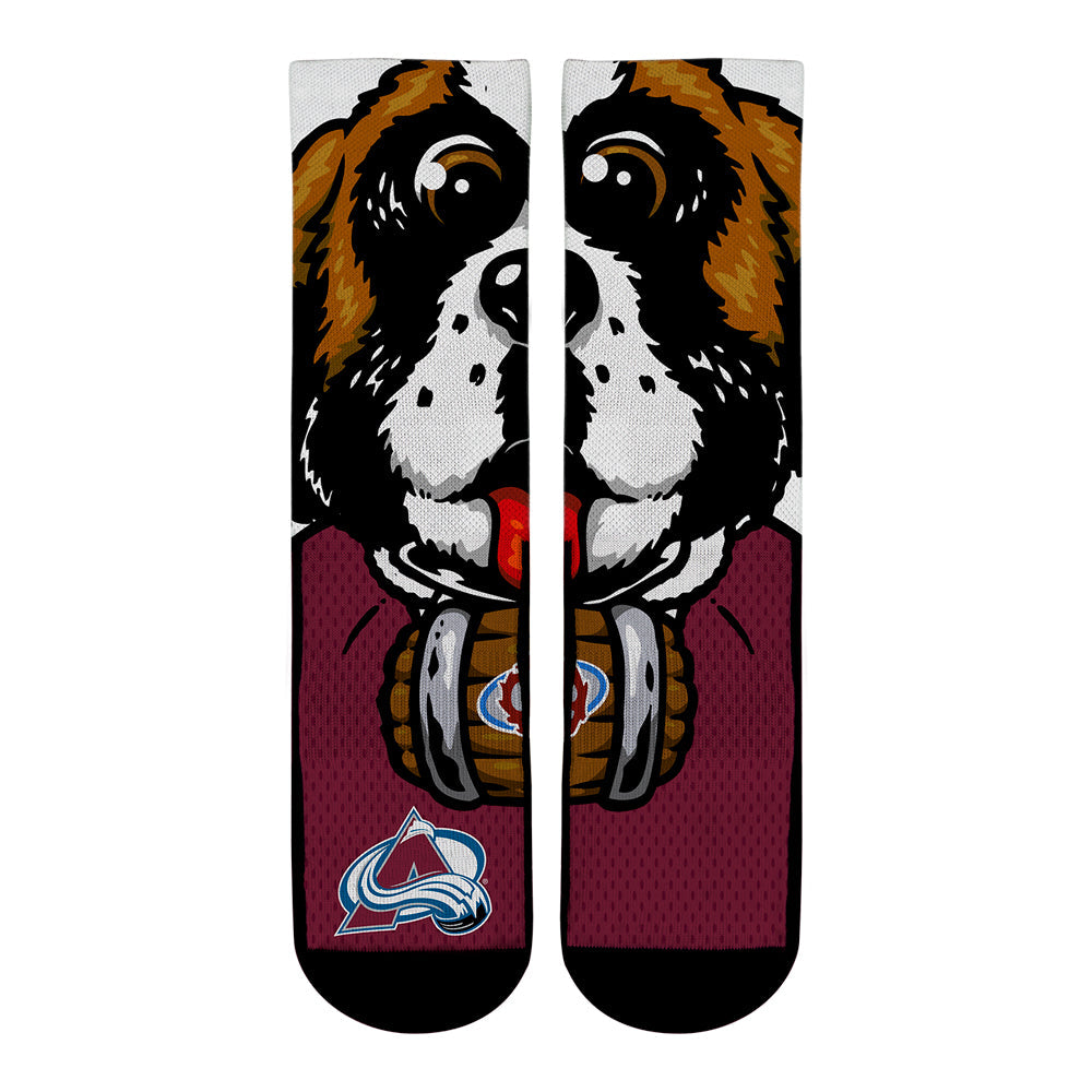 Colorado Avalanche - Split Face Mascot | Rock 'Em Socks