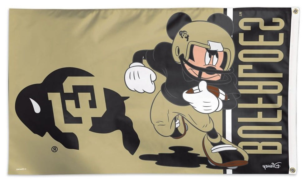 Colorado Buffaloes Flag 3x5 Mickey Mouse Football