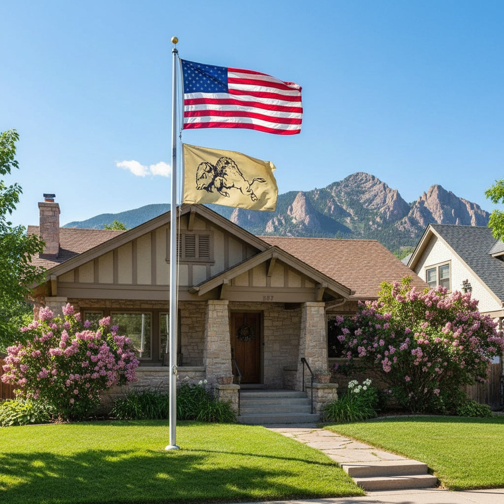 Colorado Buffaloes Flag 3x5 Throwback Logo
