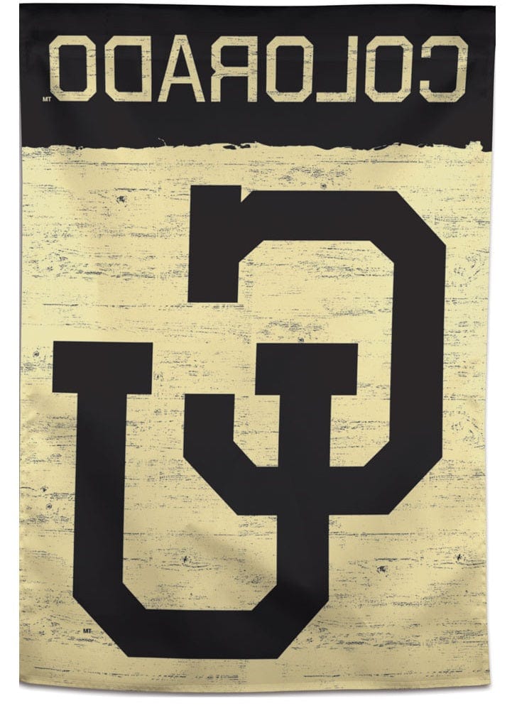 Colorado Buffaloes Flag Vintage CU Logo Vertical Banner