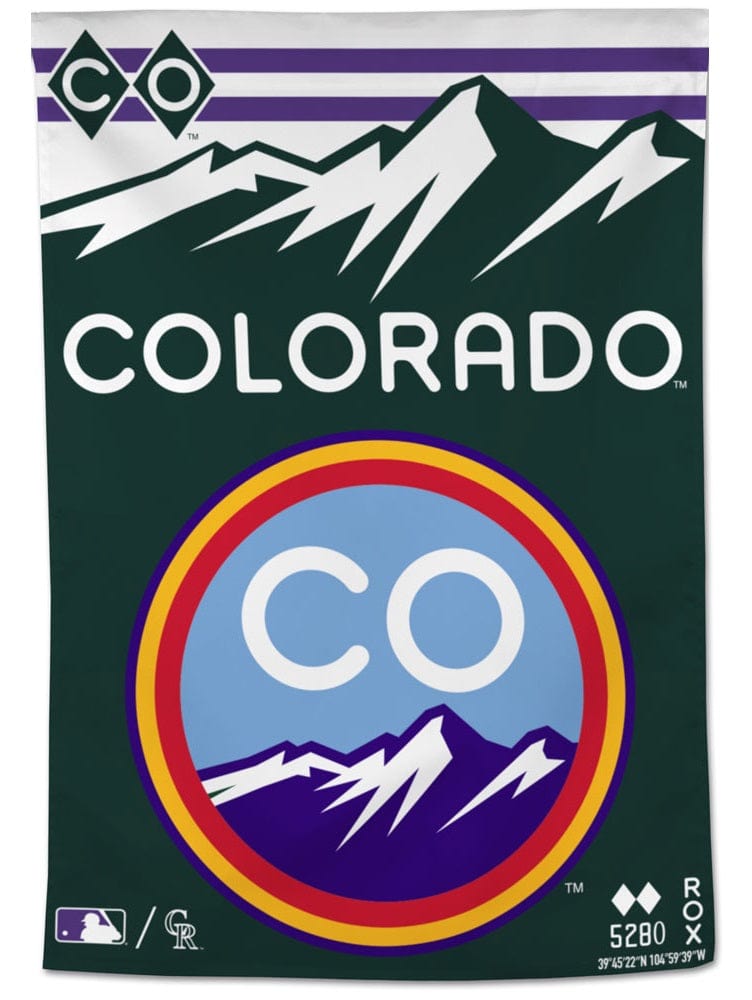 Colorado Rockies Banner City Connect Flag ROX