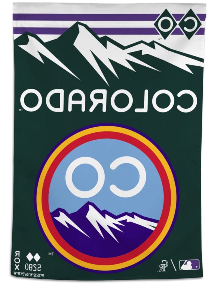 Colorado Rockies Banner City Connect Flag ROX