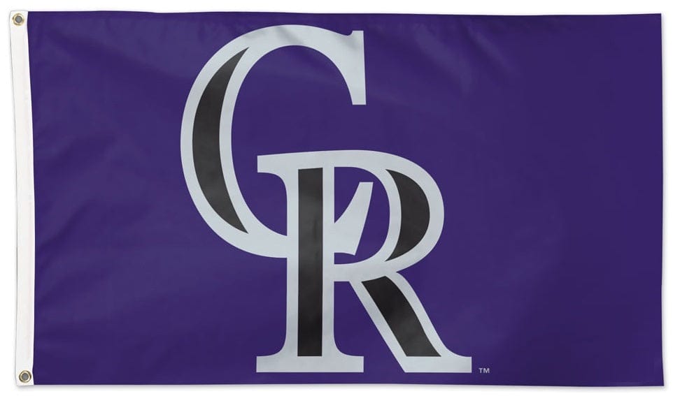 Colorado Rockies Flag 3x5 Logo 2 Sided 1