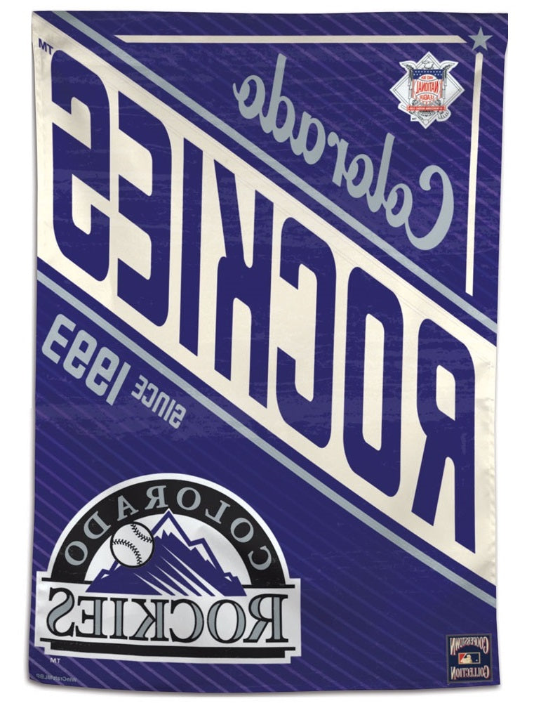 Colorado Rockies Flag Cooperstown Collection House Banner