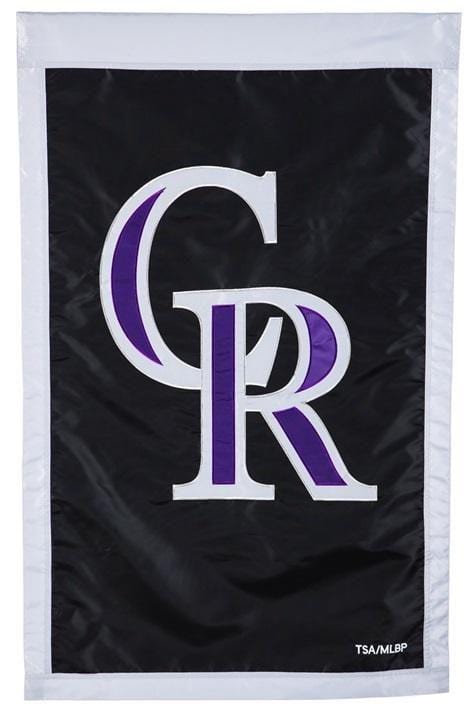 Colorado Rockies House Flag 2 Sided Applique Banner