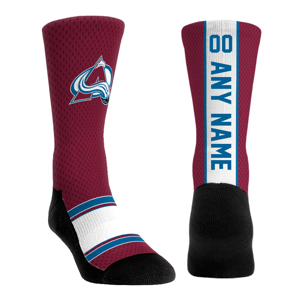 Colorado Avalanche - Custom Jersey | Rock 'Em Socks