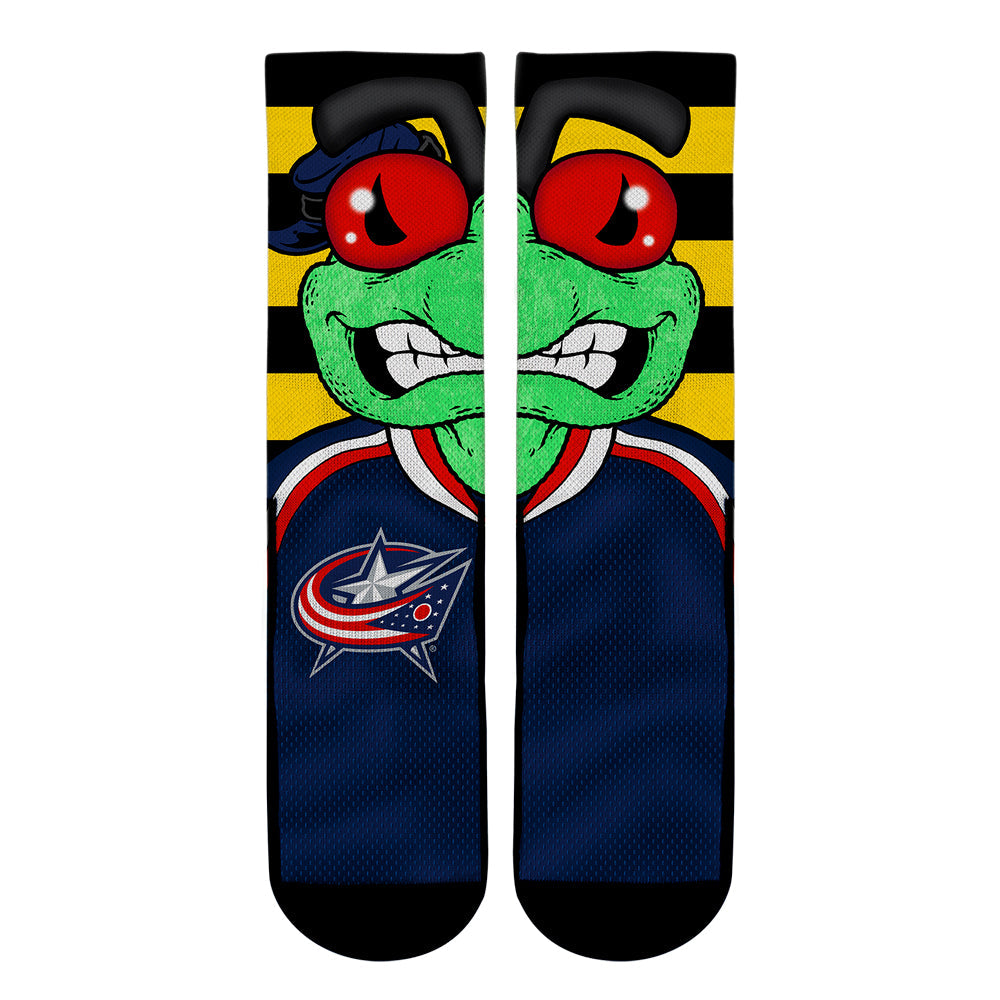 Columbus Blue Jackets - Split Face Mascot | Rock 'Em Socks