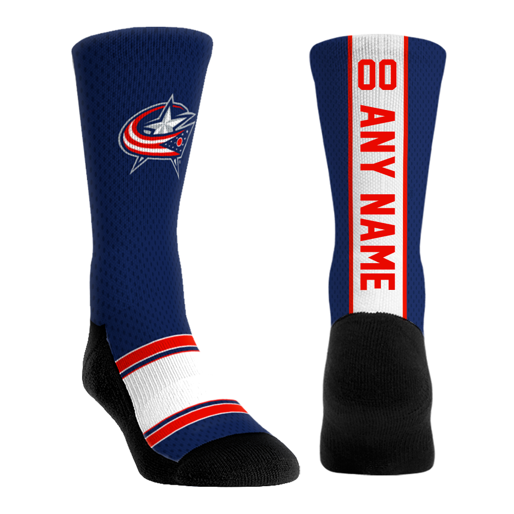 Columbus Blue Jackets - Custom Jersey | Rock 'Em Socks