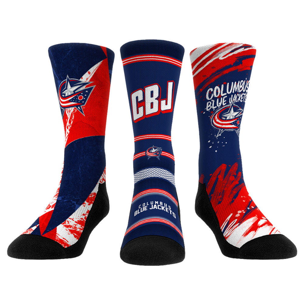 Columbus Blue Jackets - Power Play 3-Pack | Rock 'Em Socks