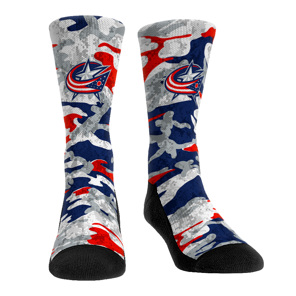 Columbus Blue Jackets - What The Camo | Rock 'Em Socks