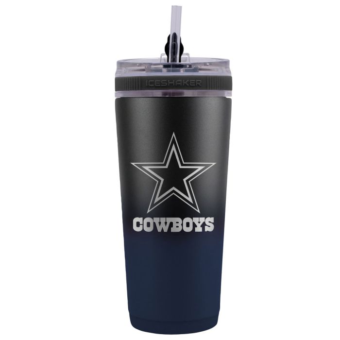 Dallas Cowboys 26 oz Stainless Steel Ice Shaker Bottle 1