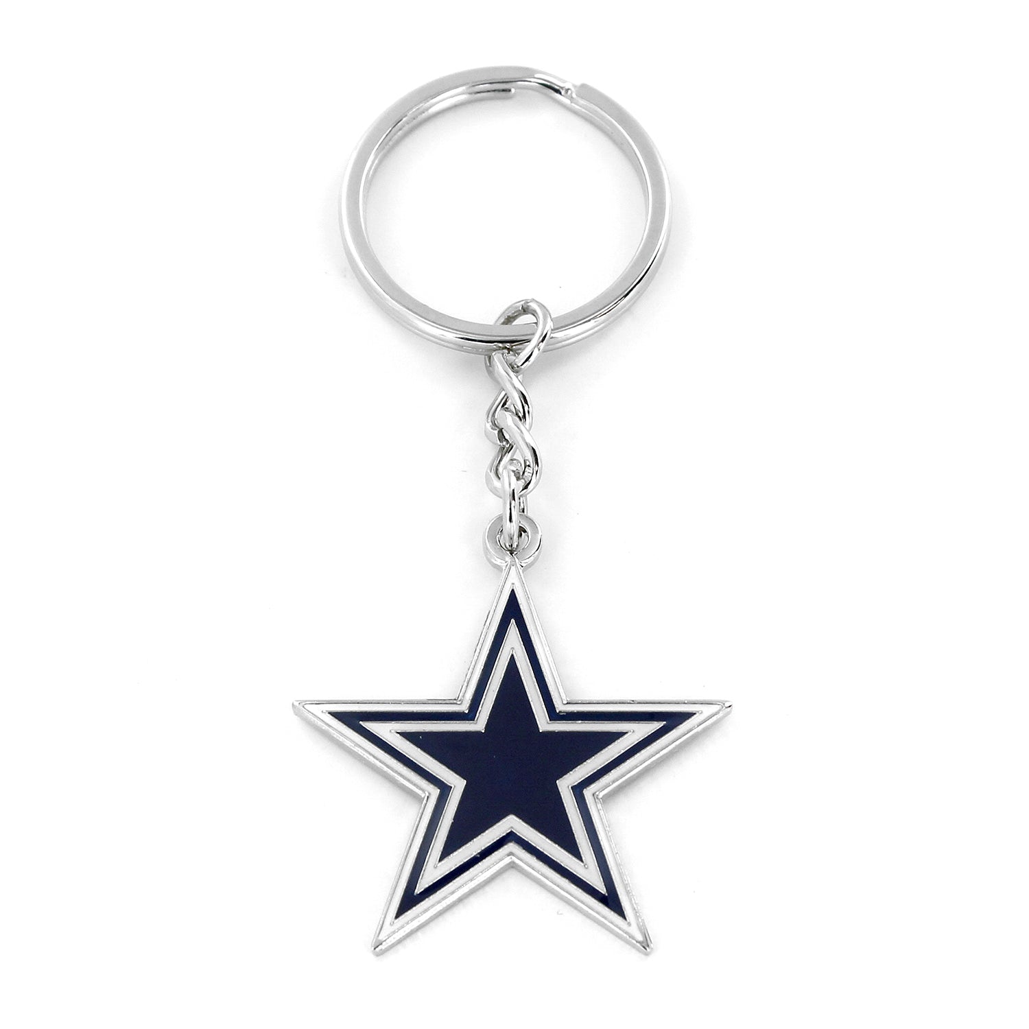 Dallas Cowboys Metal Logo Keychain 1