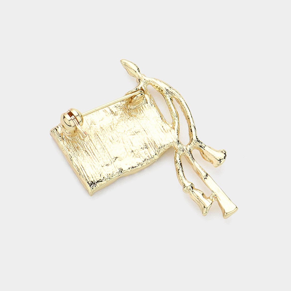 Crystal Pave American USA Flag Pin Brooch 3