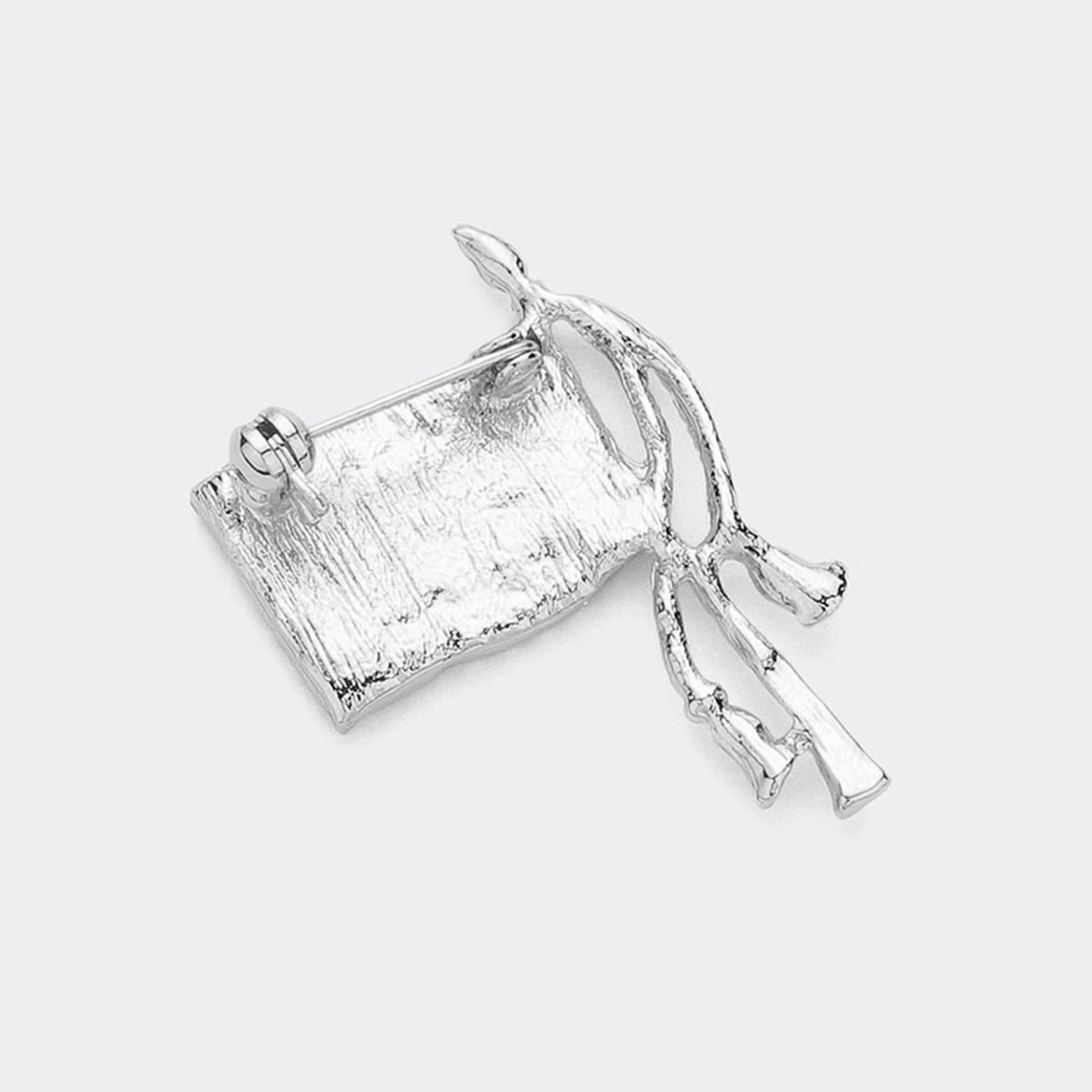 Crystal Pave American USA Flag Pin Brooch 4