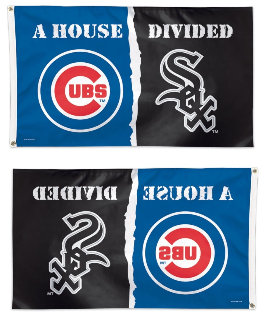 Cubs vs White Sox Flag 3x5 House Divided