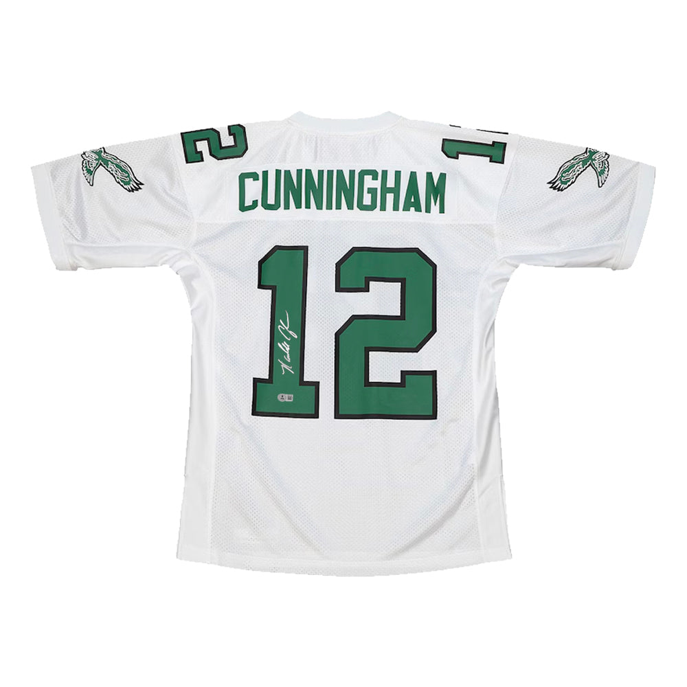 Randall Cunningham Philadelphia Eagles Autographed Mitchell & Ness White Throwback Football Jersey 1