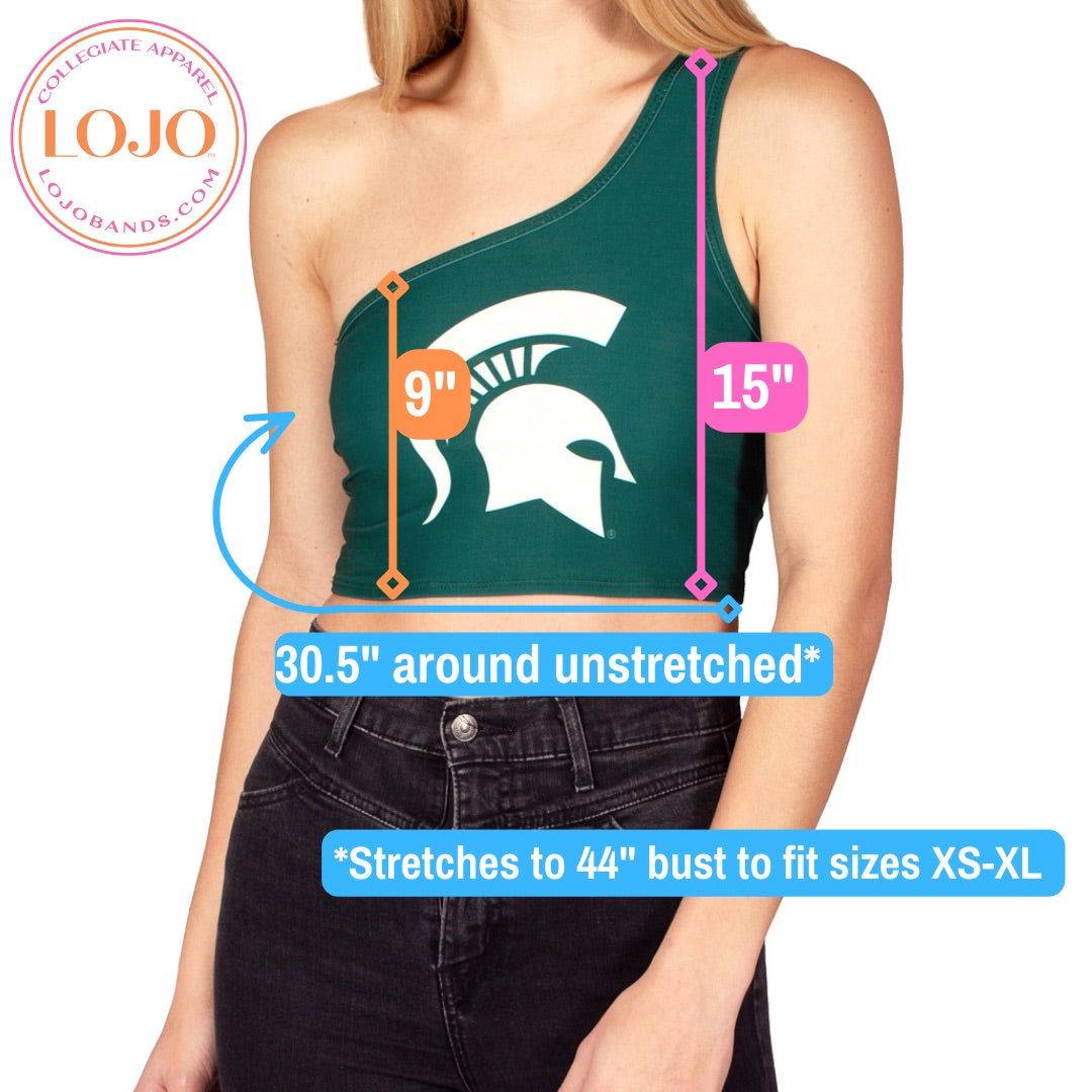 Michigan State Green One Shoulder Top | lojobands 5