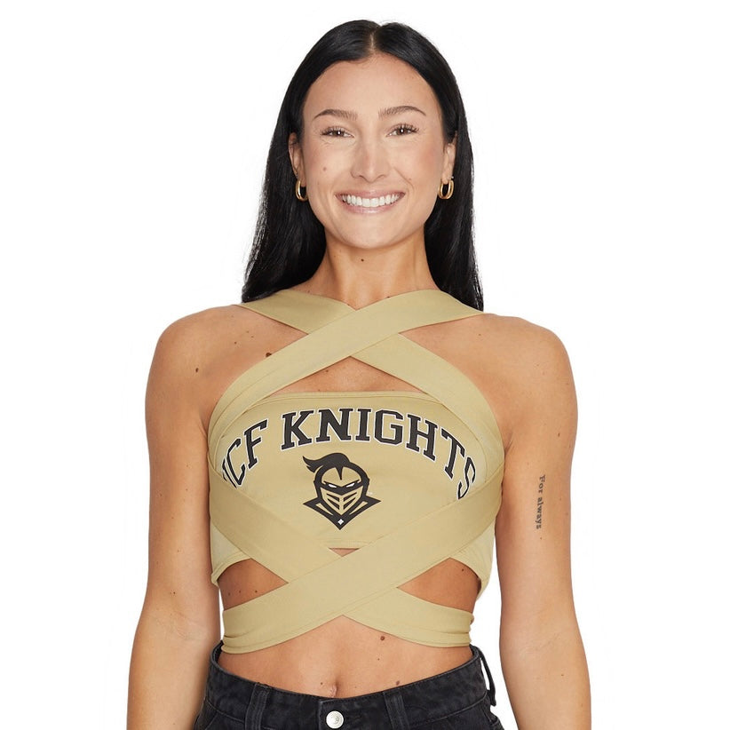 UCF Gold Multiway Bandeau Top | lojobands