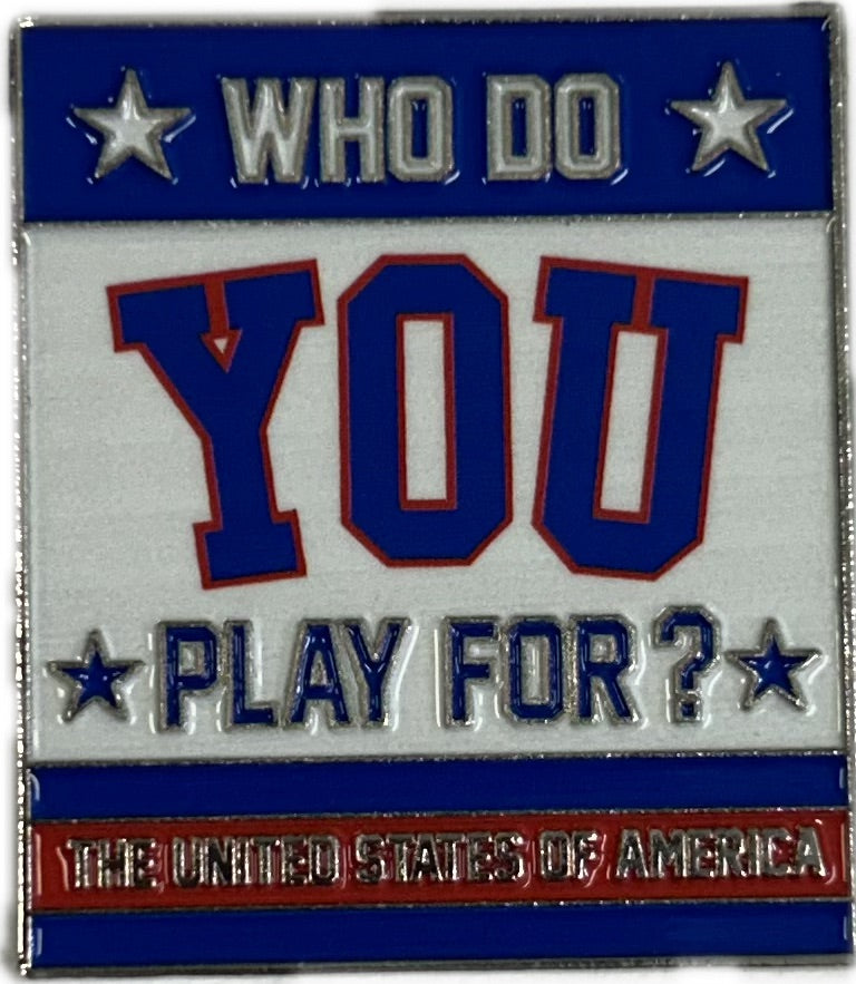USA Hockey Miracle on Ice 1980 Official Who Do You Play For Collectors Pin