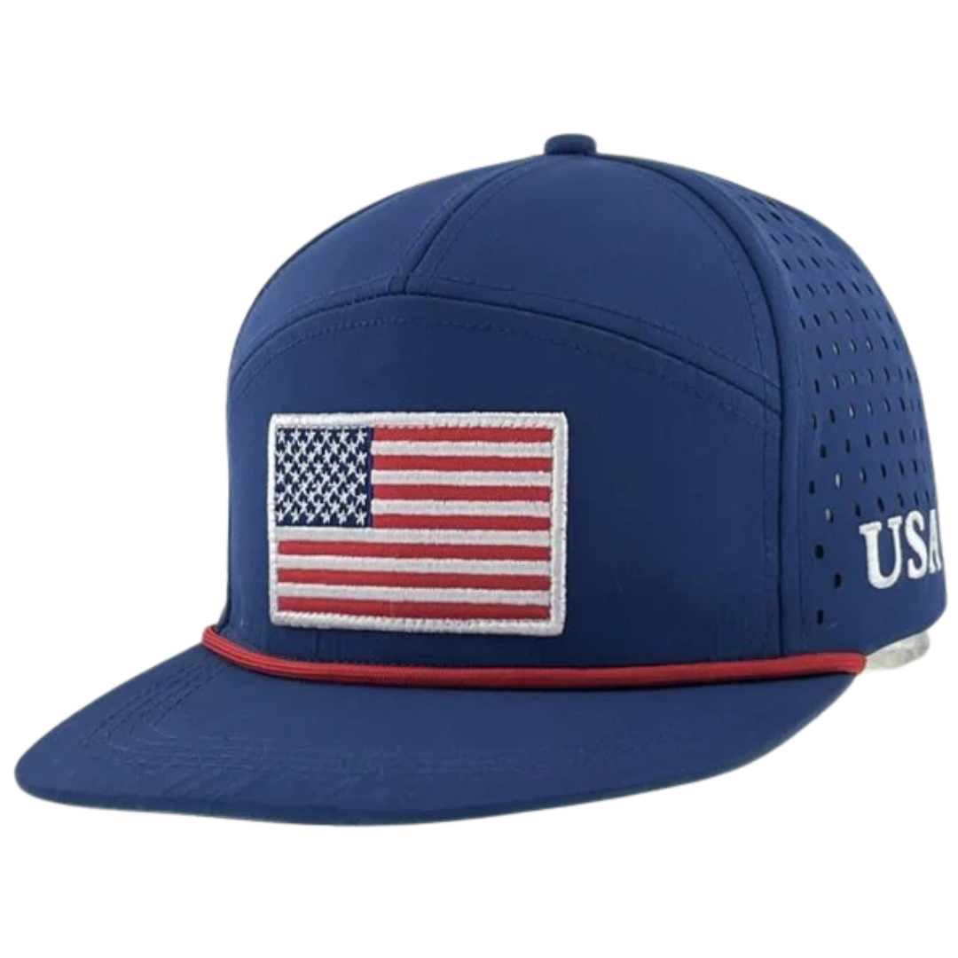 Premium USA Mesh Cap Flat-Bill Snapback 5