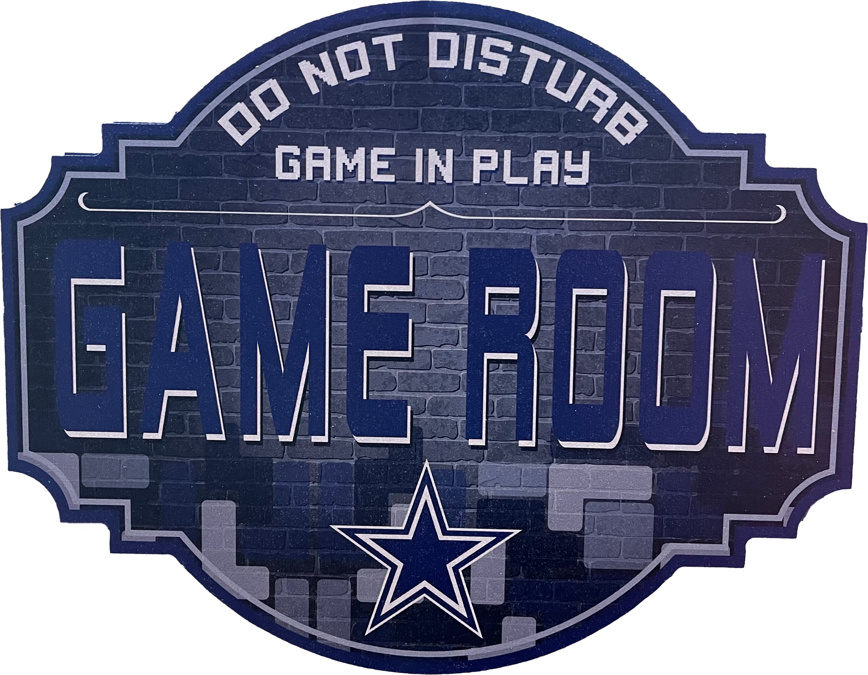 Dallas Cowboys 12" Game Room Wood Sign 1