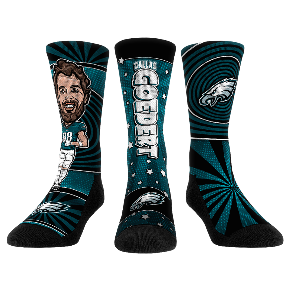 Dallas Goedert - Philadelphia Eagles  - Bobblehead 3-Pack | Rock 'Em Socks