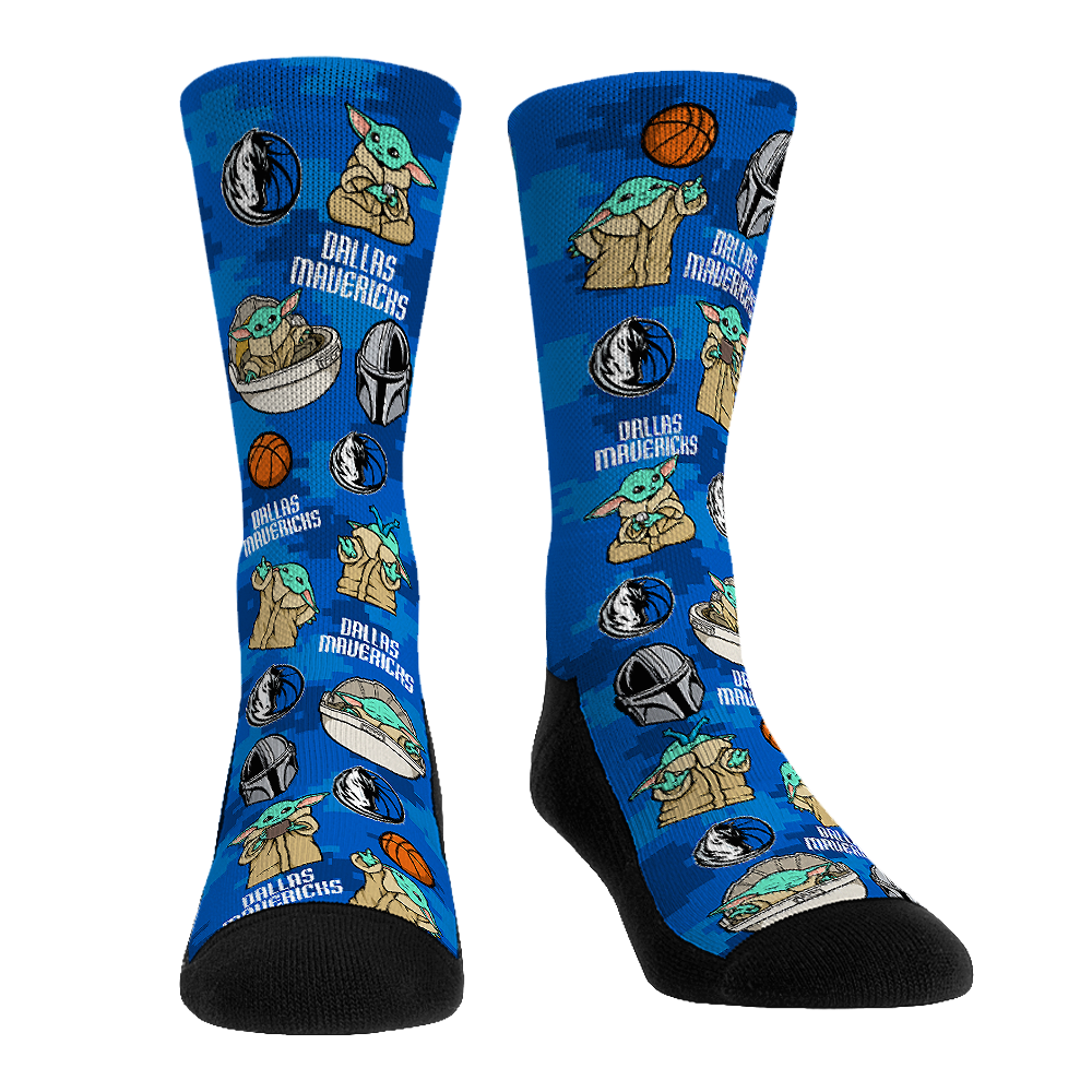 Dallas Mavericks - Star Wars  - Grogu All-Over | Rock 'Em Socks