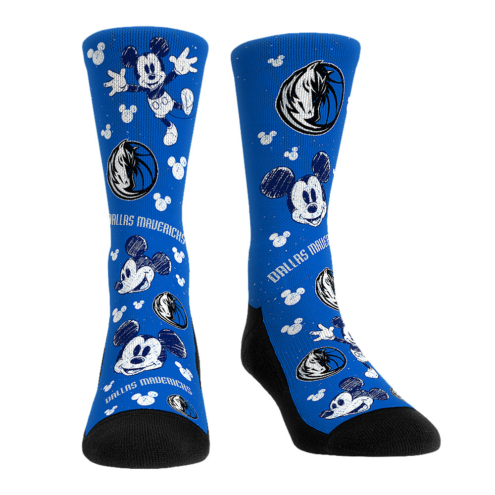 Dallas Mavericks - Disney  - Mickey Sketch | Rock 'Em Socks