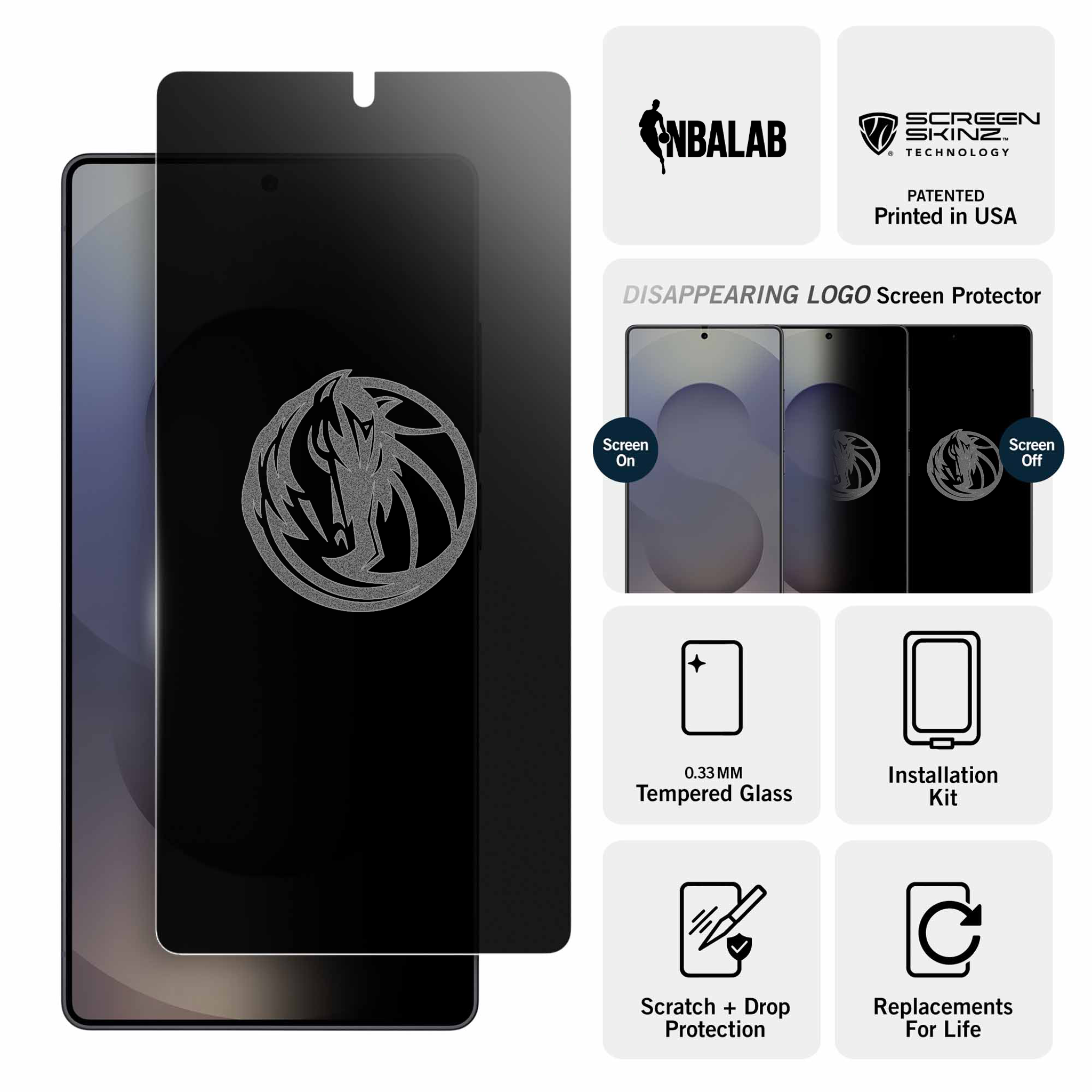 Dallas Mavericks Samsung Privacy Screen Protector 3