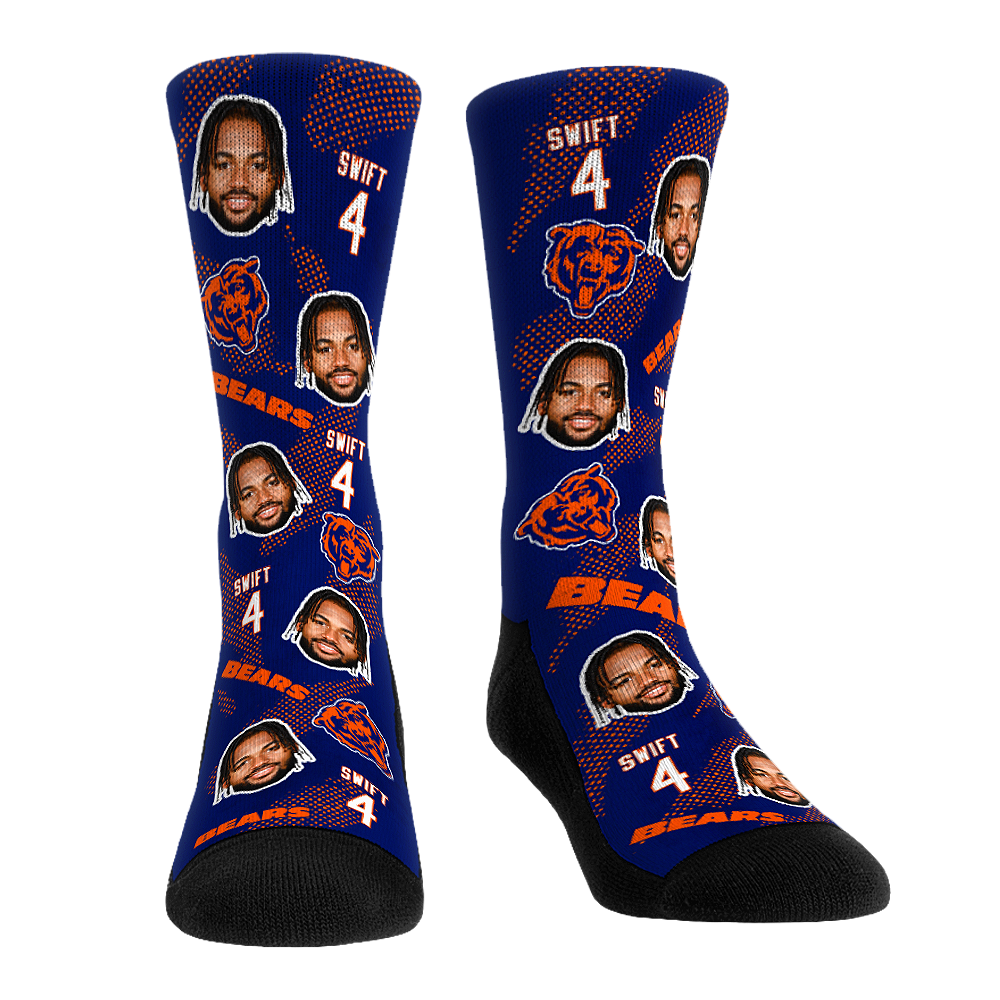 D'Andre Swift - Chicago Bears - Football Guy | Rock 'Em Socks