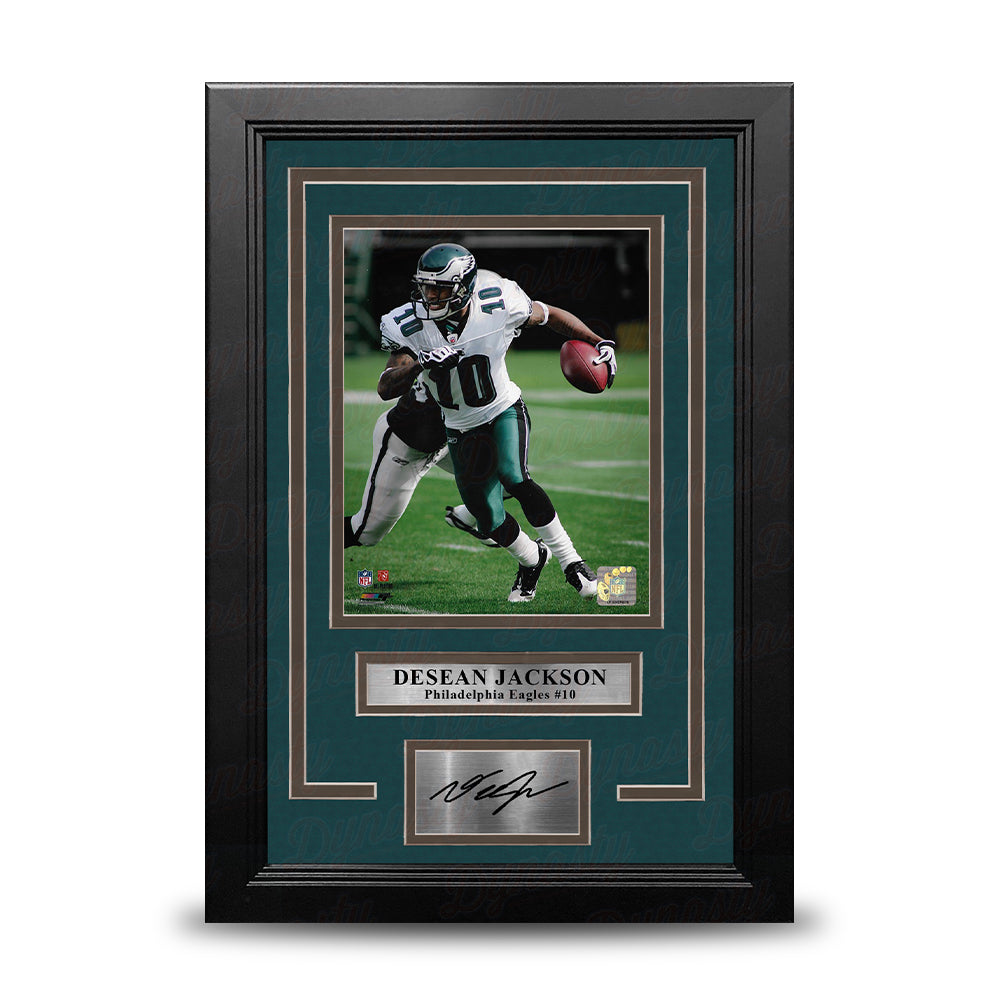 DeSean Jackson in Action Philadelphia Eagles 8" x 10" Framed Football Photo with Engraved Autograph 1