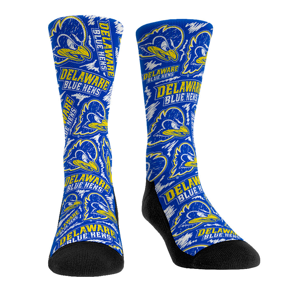 Delaware Blue Hens - Logo Sketch | Rock 'Em Socks