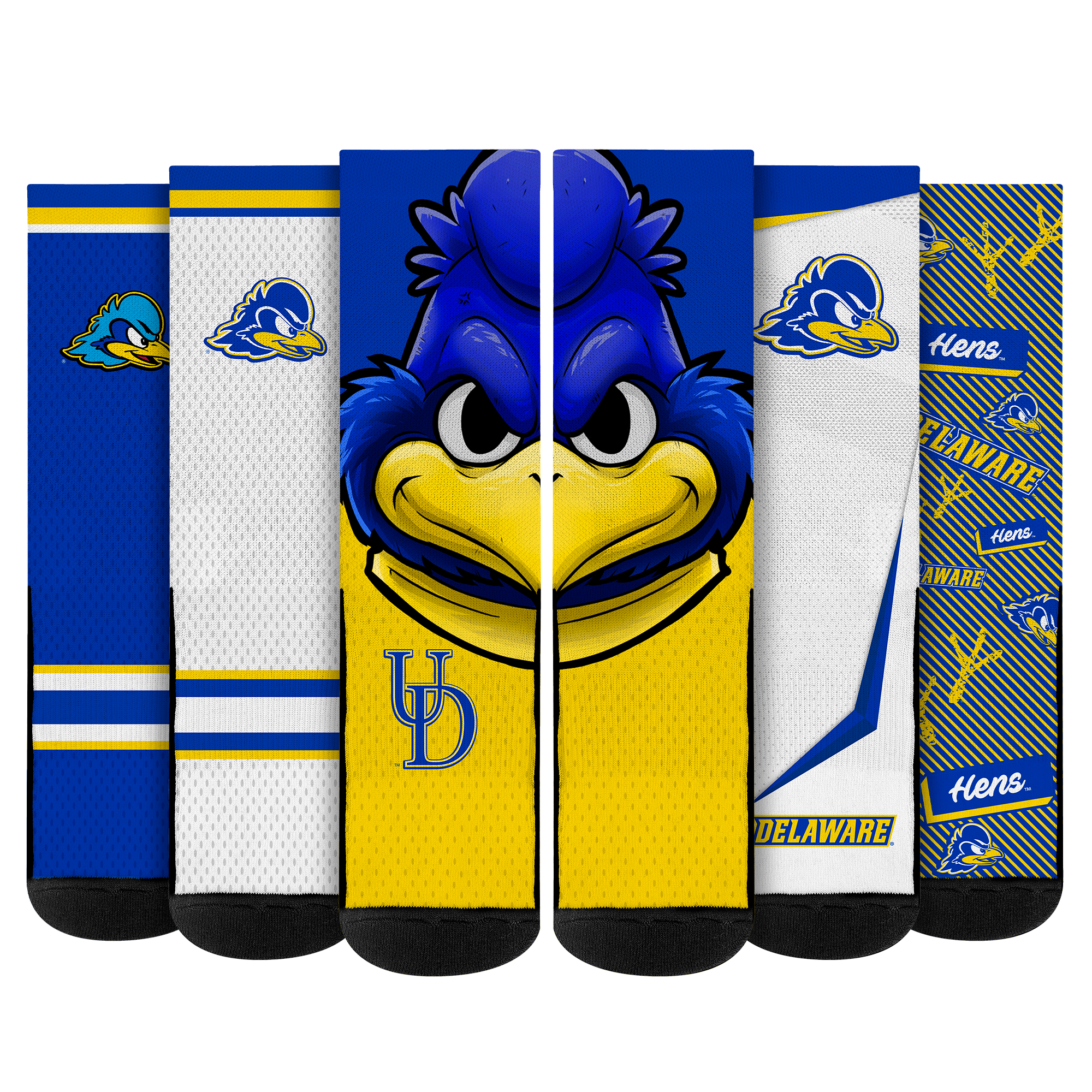Delaware Blue Hens - Super Fan Bundle 5-Pack | Rock 'Em Socks