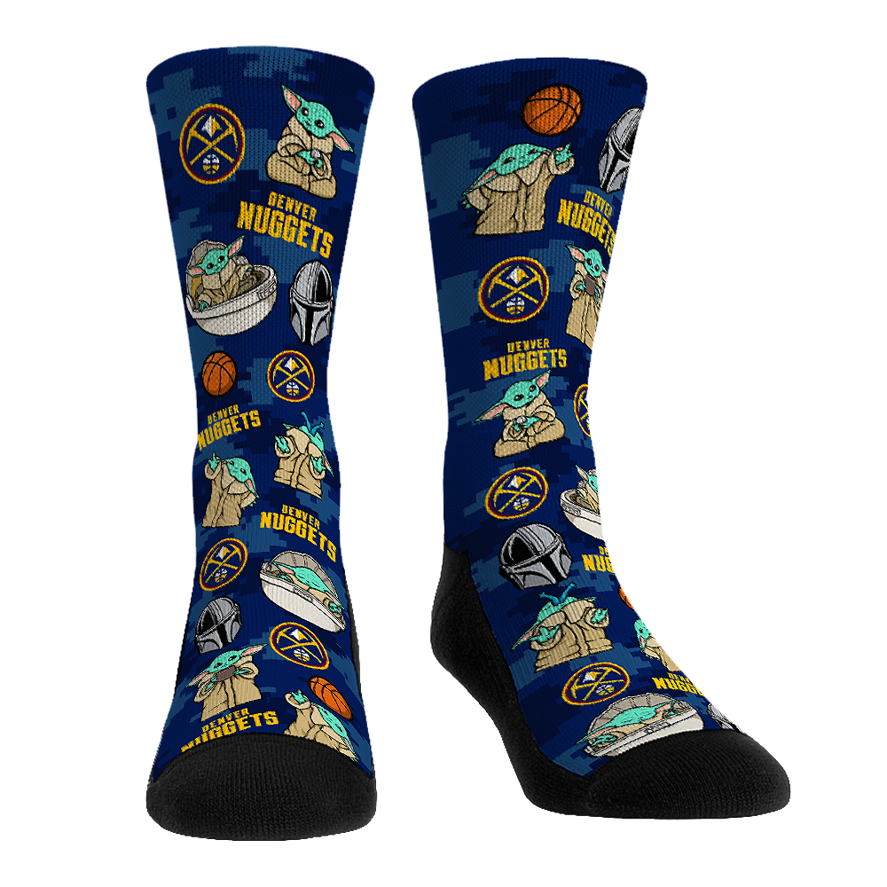 Denver Nuggets - Star Wars  - Grogu All-Over | Rock 'Em Socks 1