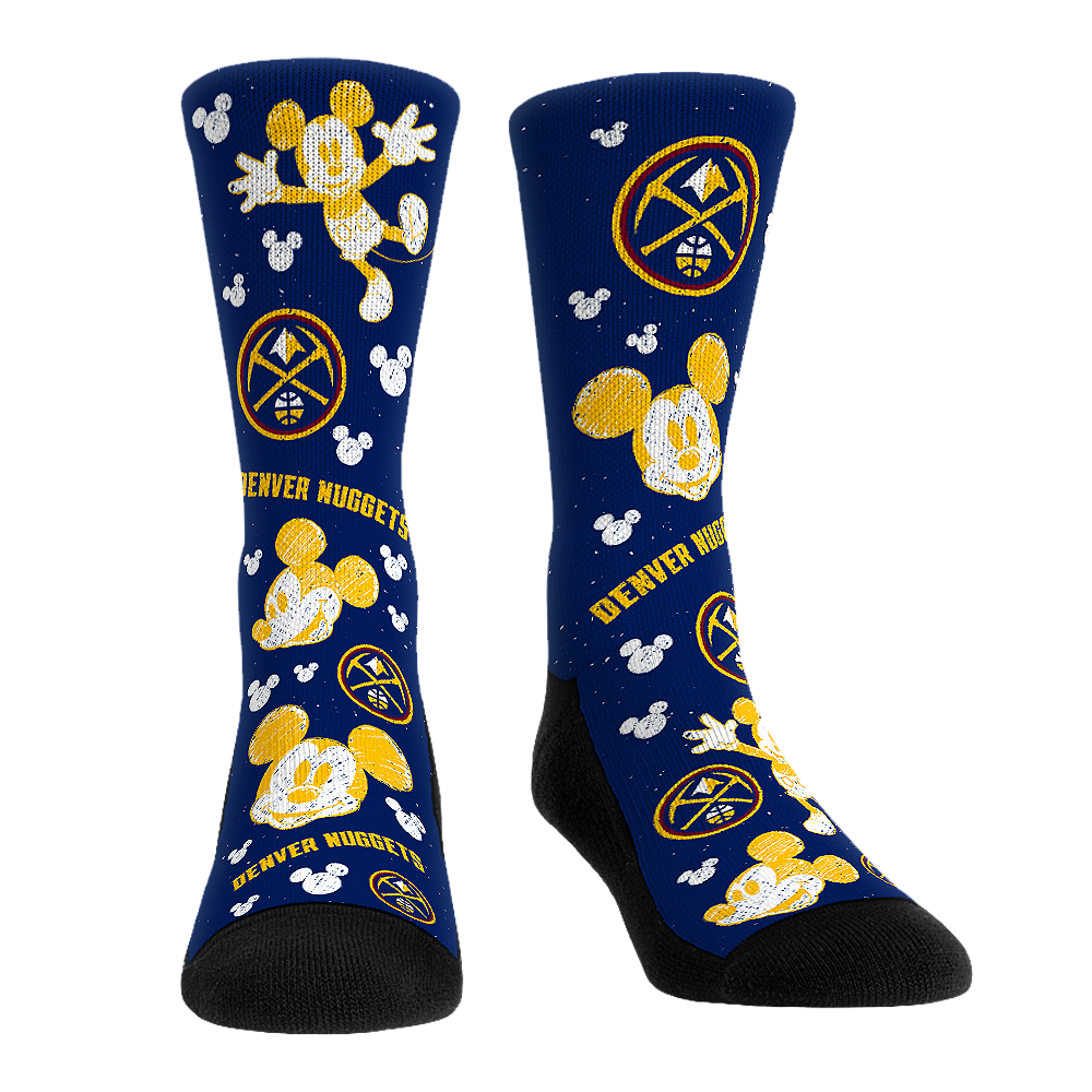 Denver Nuggets - Disney  - Mickey Sketch | Rock 'Em Socks 1