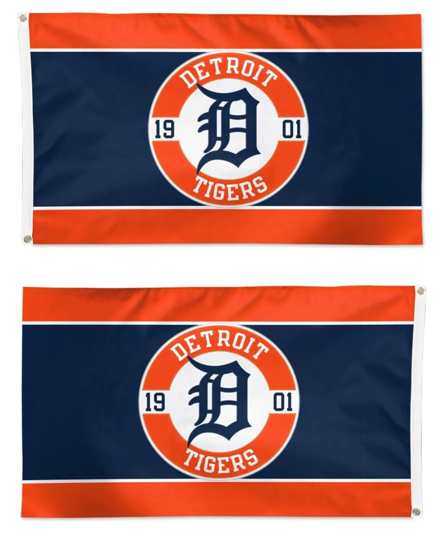 Detroit Tigers Embroidered Flag 2 Sided