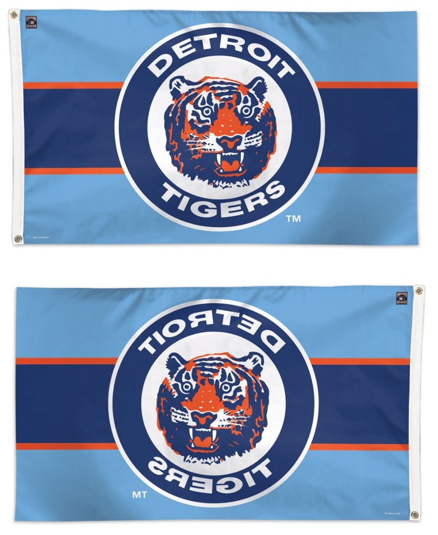 Detroit Tigers Flag 3x5 Cooperstown Throwback