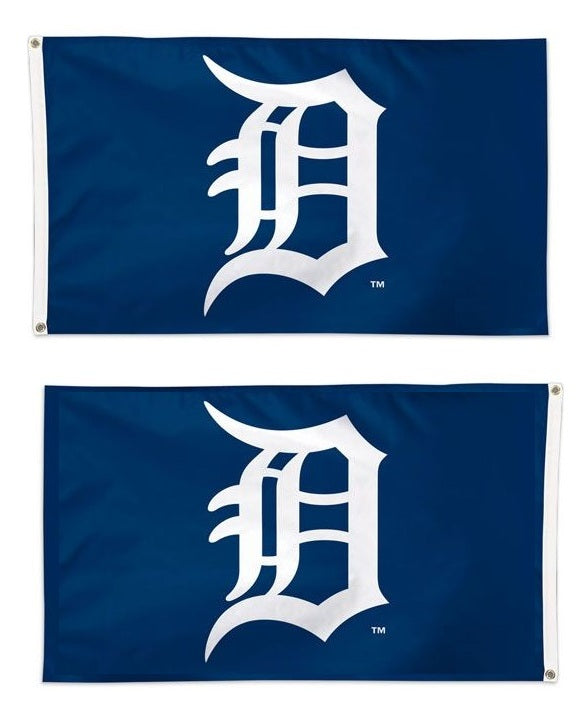 Detroit Tigers Flag 3x5 Logo 2 Sided 1