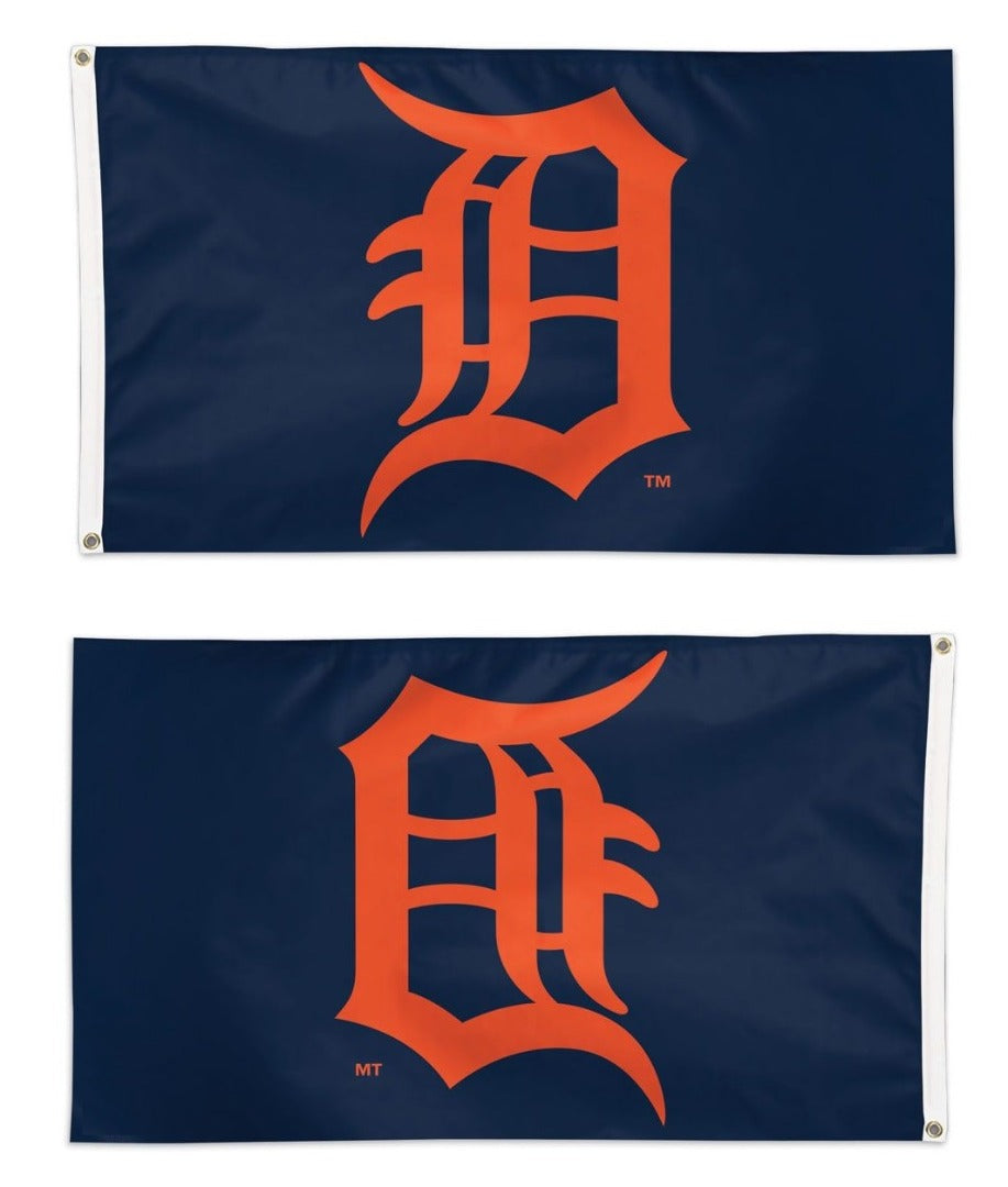 Detroit Tigers Flag 3x5 Orange D Logo 1