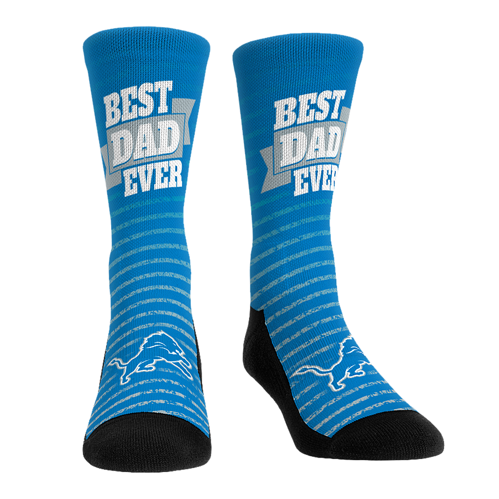 Detroit Lions - Best Dad Ever | Rock 'Em Socks 1
