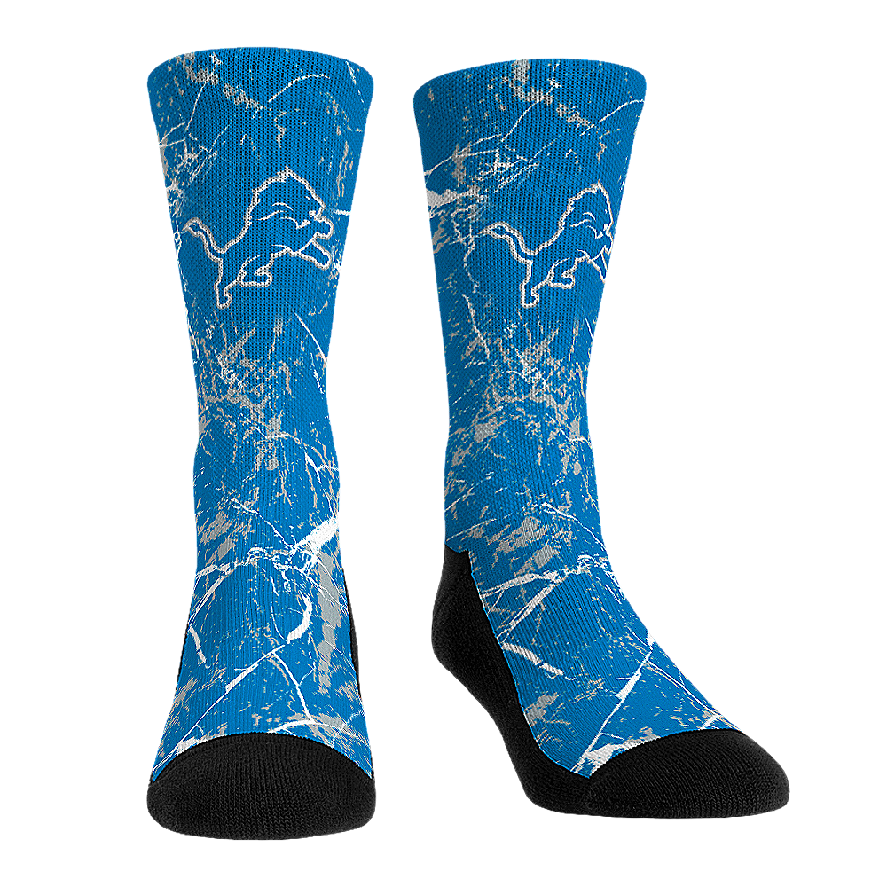 Detroit Lions - Cracked Marble | Rock 'Em Socks 1