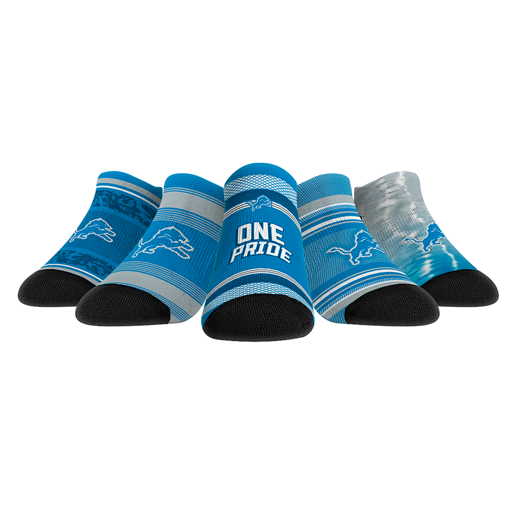 Detroit Lions - Low Cut  - Super Fan 5-Pack | Rock 'Em Socks 1