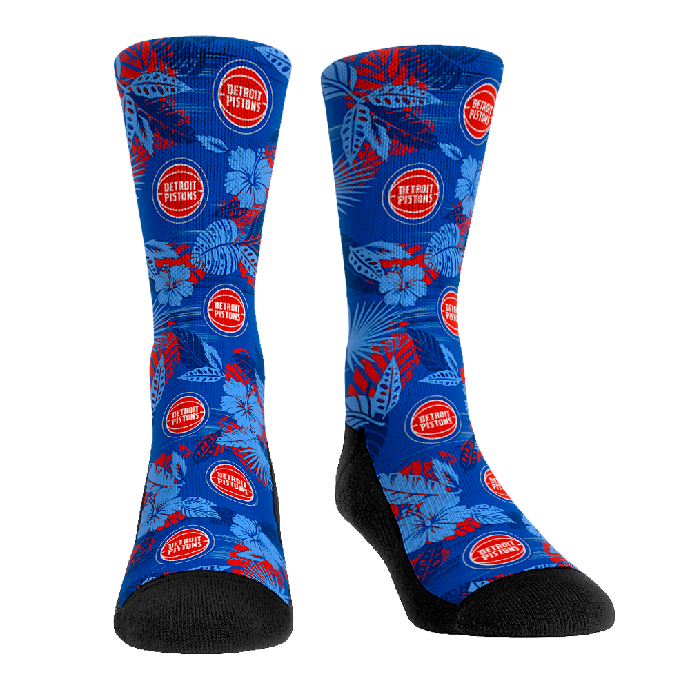 Detroit Pistons - Floral | Rock 'Em Socks 1