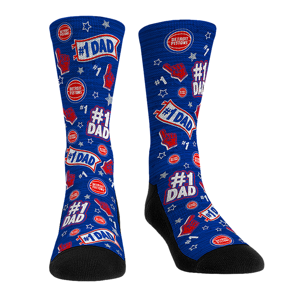 Detroit Pistons - #1 Dad | Rock 'Em Socks 1