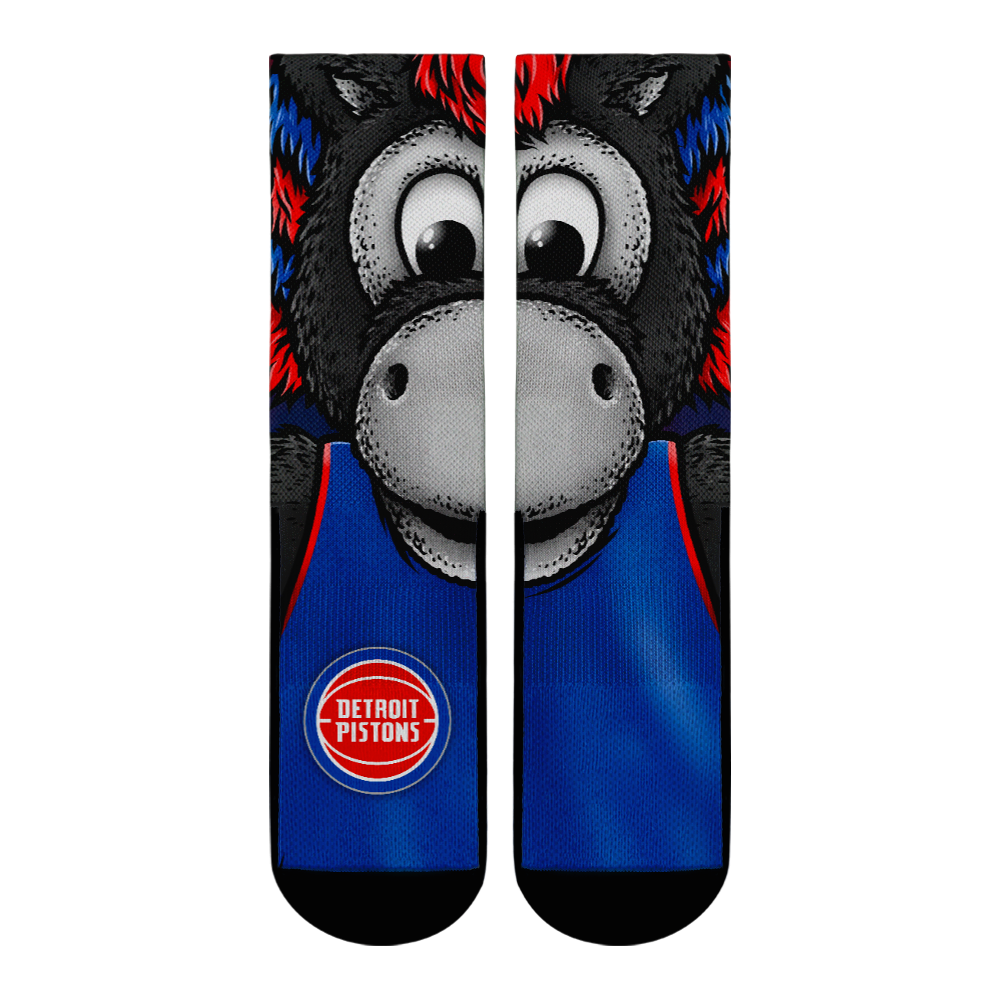 Detroit Pistons - Split Face Mascot | Rock 'Em Socks 1