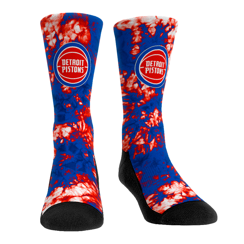 Detroit Pistons - Team Tie Dye | Rock 'Em Socks 1