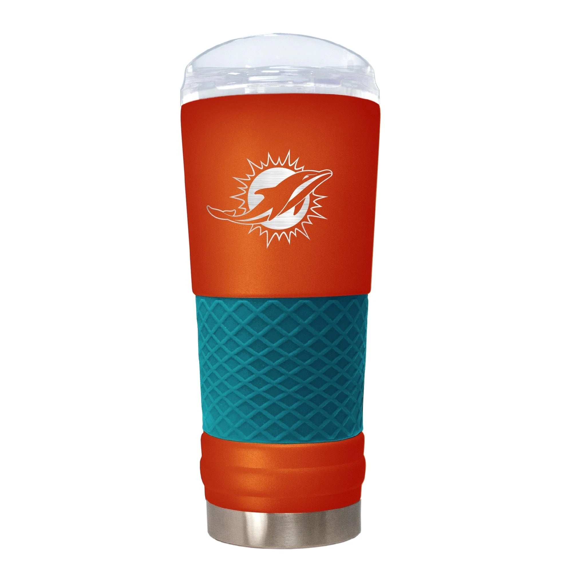 Miami Dolphins "The Draft" 24 oz. Stainless Steel Travel Tumbler 1